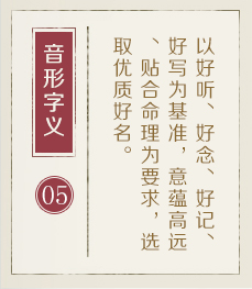 阳泉起名流程五